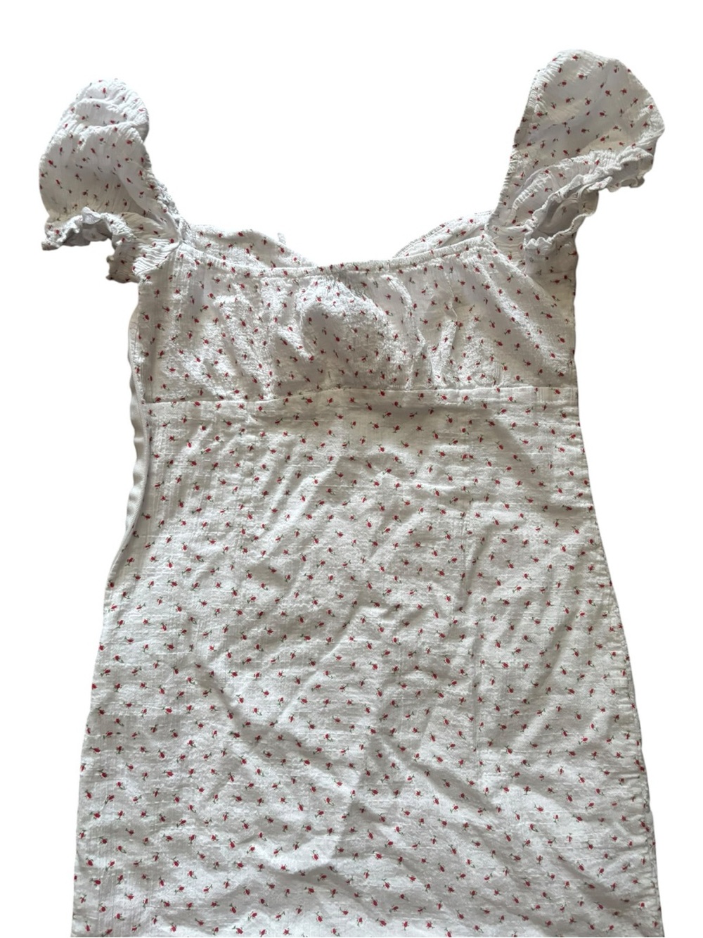 Princess Polly Natalina White Mini Dress Size Four (4) - Picture 4 of 9